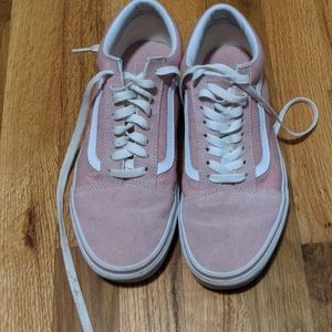 Pink original vans womans 10